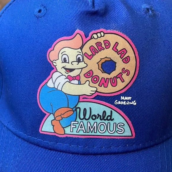 The Simpsons Lard Lad Donuts Hat - Picture 3 of 7